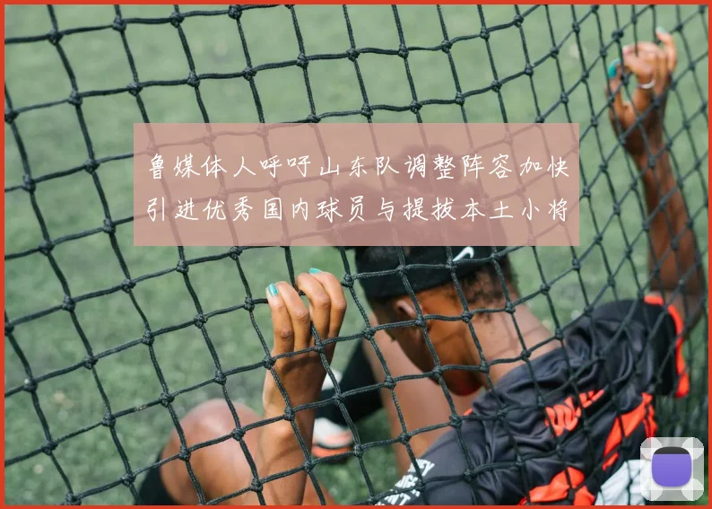 鲁媒体人呼吁山东队调整阵容加快引进优秀国内球员与提拔本土小将